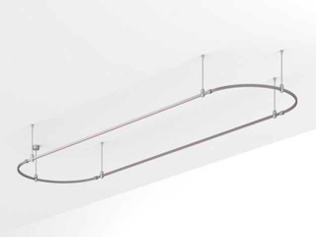 Основание ART-APRIORI-OVAL-ROD-400-4000x1000 (TN) (Arlight, IP20 Металл, 3 года) фото:1