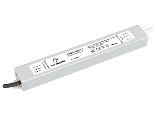 Блок питания ARPV-24045-D (24V, 1.9A, 45W) (Arlight, IP67 Металл, 3 года) фото:5