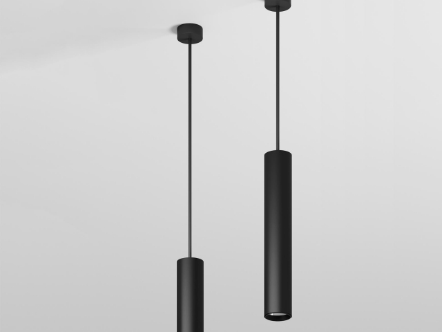 Подвесной светильник HOKASU Tube Hang (55-320/ral9005 – 10w/3090/10deg) фото:2