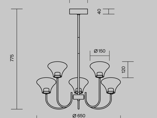 Подвесной светильник Maytoni MOD402PL-L20BS3K фото:15