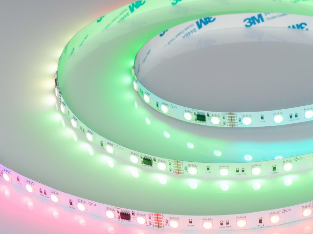 Лента DMX-B60-10mm 24V RGB-PX6 (14 W/m, IP20, 5060, 5m) (Arlight, -) фото:3