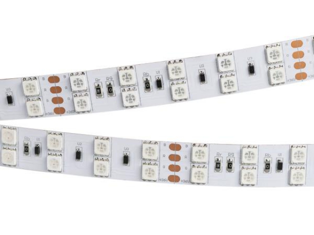 Лента RT 2-5000 36V RGB 2X2 (5060, 600 LED, LUX) (Arlight, 26 Вт/м, IP20) фото:4