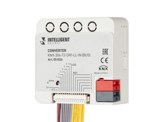 INTELLIGENT ARLIGHT Конвертер KNX-306-72-DRI-LL-IN (BUS) (IARL, IP20 Пластик, 2 года) фото:1