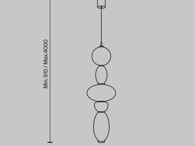 Подвесной светильник Maytoni MOD297PL-L24BS3K1 фото:1