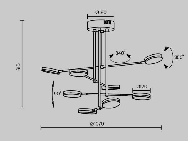 Подвесной светильник Maytoni MOD070PL-L48B3K фото:32