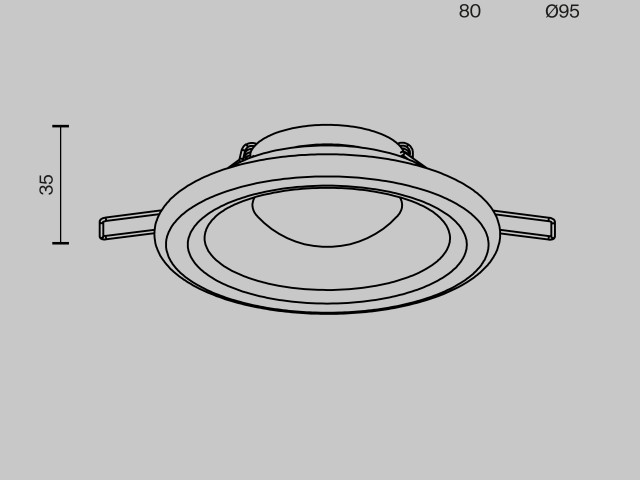 Встраиваемый светильник Technical DL097-GU10-W фото:10