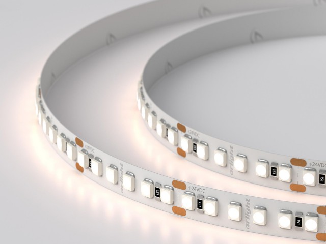 Лента RT6-3528-180 24V Warm2700 3x (900 LED) (Arlight, 14.4 Вт/м, IP20) фото:4