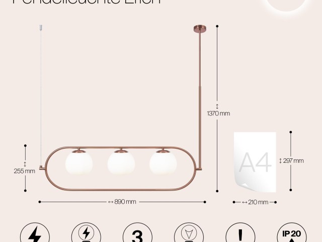 Подвесной светильник Maytoni MOD221PL-03BS фото:27