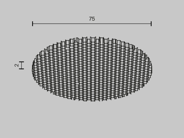 Комплектующие для светильника Technical HoneyComb-D75 фото:1