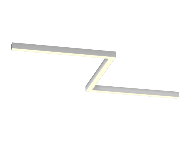 Светильник ЗигЗаг S50 (RAL9003/3x840mm-90/LT70 — 3K/54W) фото:1