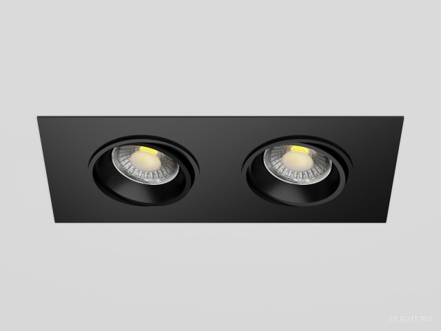 Светильник HOKASU DOTs-S Spin (2/RAL9005/24deg — 2.7K/20W) фото:1
