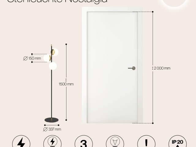 Напольный светильник (торшер) Maytoni MOD048FL-03G фото:17