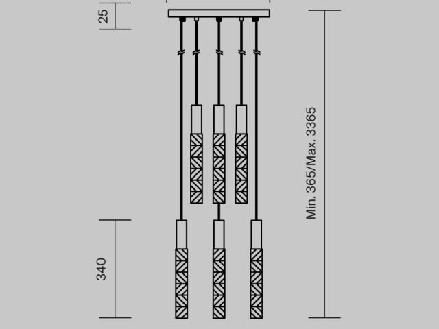 Подвесной светильник Maytoni MOD328PL-L18CH3K фото:1