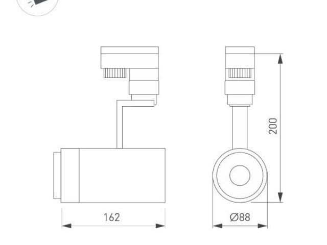 Светильник LGD-ZEUS-4TR-R88-20W Warm (BK, 20-60 deg) (Arlight, IP20 Металл, 3 года) фото:10