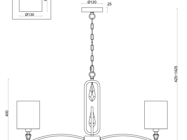 Подвесной светильник Freya FR1007PL-08N фото:2