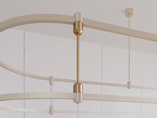 Коннектор жесткий с питанием ART-APRIORI-CON-ROD-A-L260-POWER (GD, вертикальный) (Arlight, IP20 Металл, 3 года) фото:2