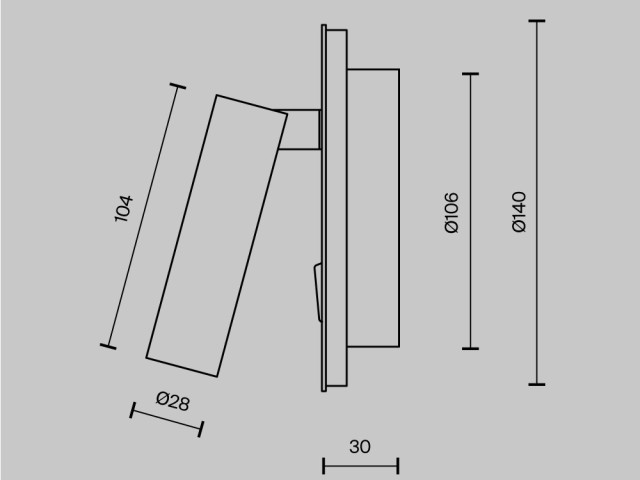 Настенный светильник (бра) Technical C176-WL-01-6W-MG фото:7