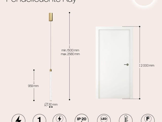 Подвесной светильник Technical P022PL-L20G3K фото:19