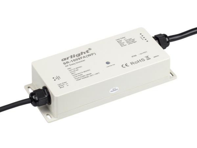 Контроллер SR-1009FAWP (12-36V, 240-720W) (Arlight, IP67 Пластик, 3 года) фото:2