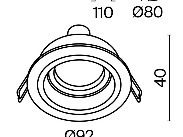 Встраиваемый светильник Technical DL025-2-01W фото:8