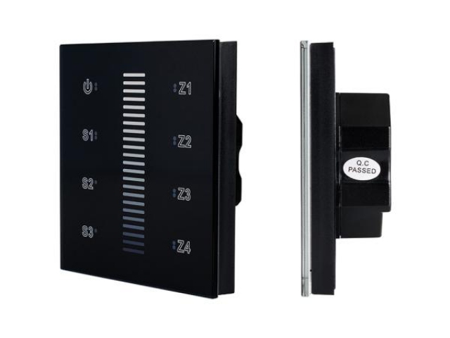 Панель Sens SR-2830A-RF-IN Black (220V,DIM,4 зоны) (Arlight, IP20 Пластик, 3 года) фото:3