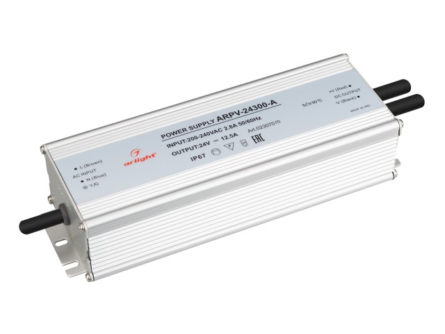 Блок питания ARPV-24300-A (24V, 12.5A, 300W) (Arlight, IP67 Металл, 3 года) фото:3