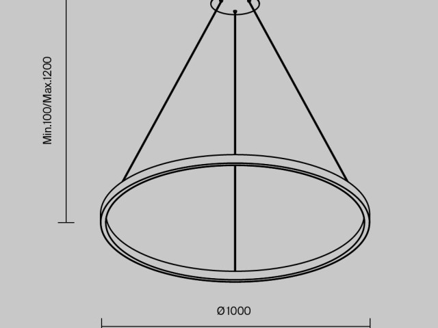 Подвесной светильник Maytoni MOD058PL-L54BK фото:1
