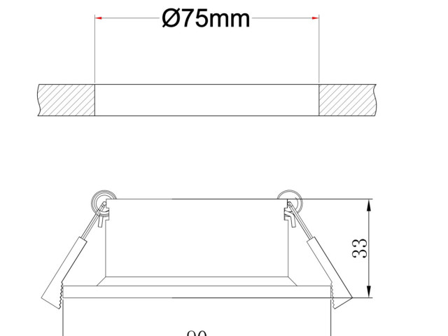 Встраиваемый светильник Technical DL041-01W фото:4