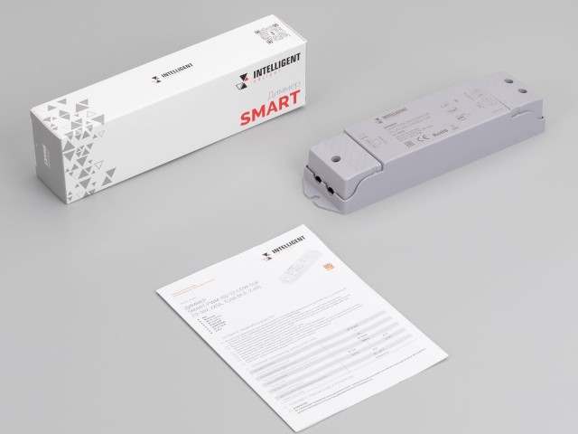 INTELLIGENT ARLIGHT Диммер SMART-PWM-102-72-CDW-SUF (12-36V, 2x5A, TUYA BLE, 2.4G) (IARL, IP20 Пластик, 5 лет) фото:4