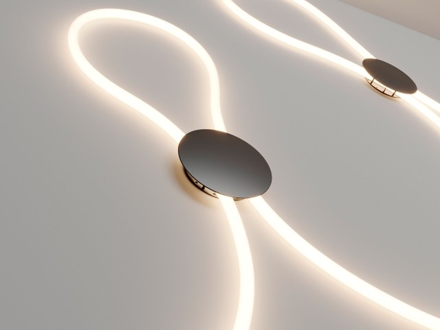 Крепление MOONLIGHT-BASE-ROUND-D18-M Black (Arlight, Металл) фото:1