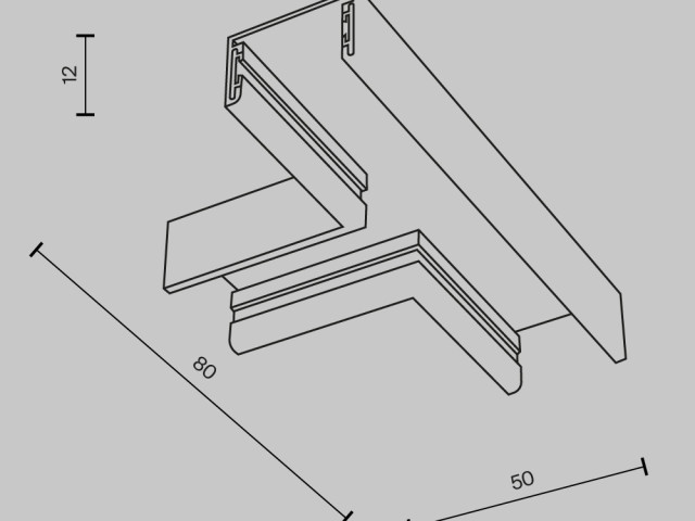Комплектующие для накладной трековой системы Technical TRA172CT-11B фото:1