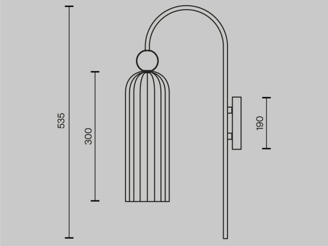 Настенный светильник (бра) Maytoni MOD302WL-01W фото:13