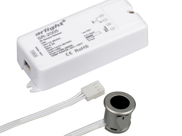 Диммер SR-2005 Silver-R (12-36V, 96-288W, IR-Sensor) (Arlight, -) фото:3