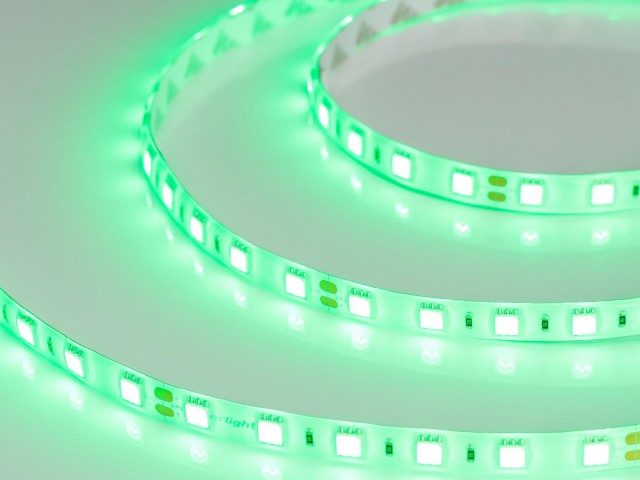 Лента RTW 2-5000SE 24V Green 2x (5060, 300 LED, LUX) (Arlight, 14.4 Вт/м, IP65) фото:7