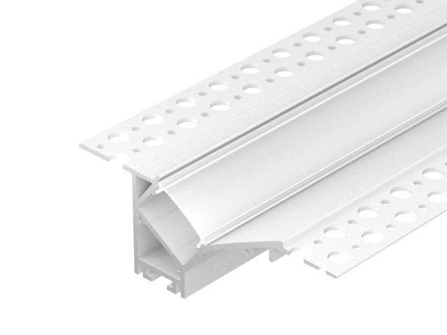 Профиль FANTOM-W45-BEVEL-2000 WHITE (Arlight, Алюминий) фото:1