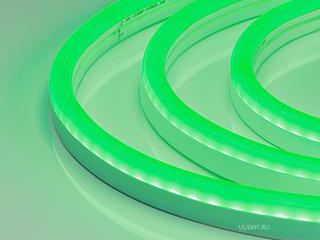 Лента герметичная WAVE-SIDE-A120-12x25mm 230V Green (12 W/m, IP67, 50m, wire x2) (Arlight, Грибовидная форма) фото:2