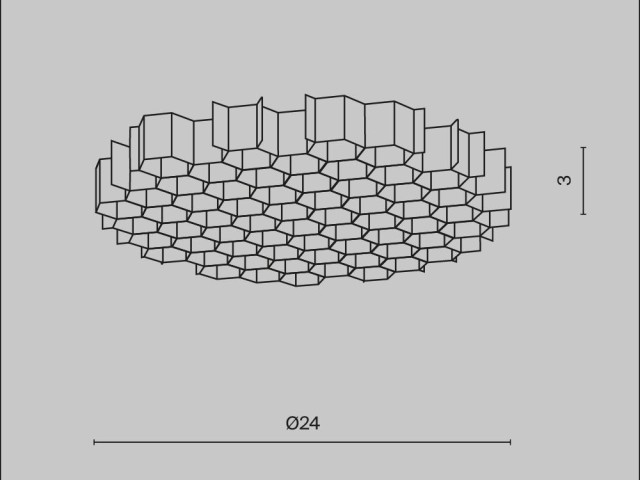 Комплектующие для светильника Technical HoneyComb-D24 фото:1