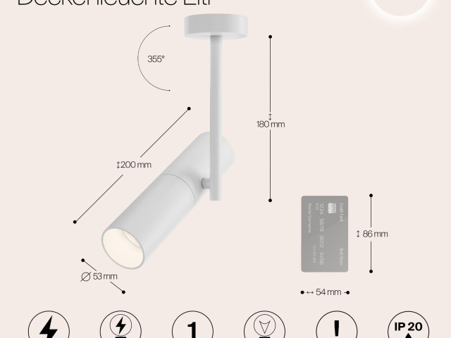 Потолочный светильник Technical C020CL-01W фото:9