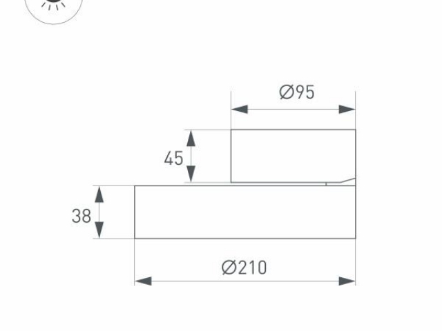 Светильник SP-RONDO-FLAP-R210-20W Warm3000 (BK, 110 deg) (Arlight, IP40 Металл, 3 года) фото:12
