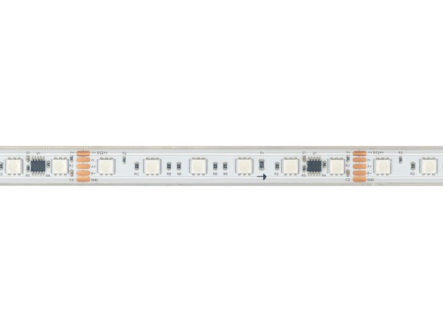 Лента герметичная DMX-PS-B60-15mm 24V RGB-PX6 (15W/m, IP67, 5060, 5m) (Arlight, -) фото:3