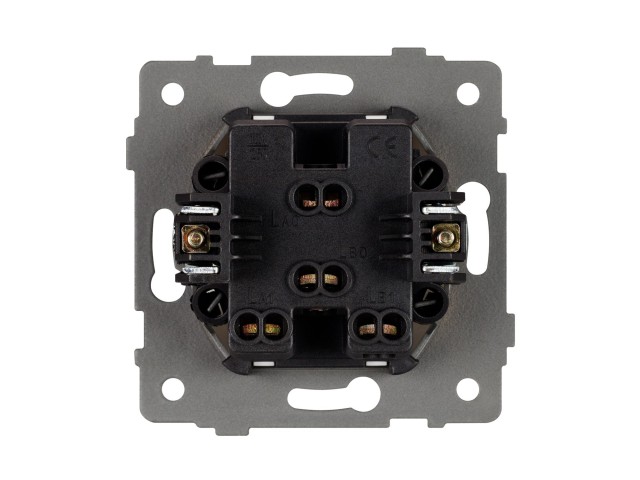 Механизм выключателя двухклавишный непроходной SWT-MK02-PL-WH-V (250V, 10A) (Arlight, -) фото:1