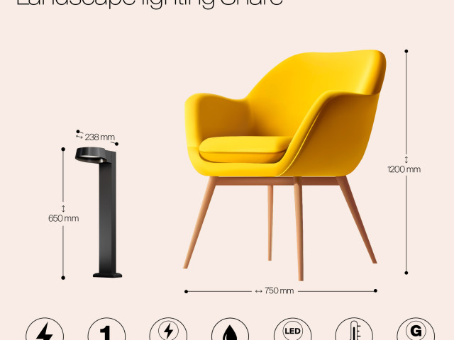 Ландшафтный светильник Outdoor O443FL-L12GF3K фото:6