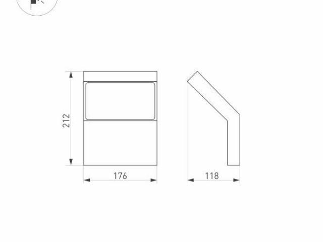 Светильник LGD-ECRAN-WALL-9W Warm3000 (GR, 108 deg, 230V) (Arlight, IP65 Металл, 3 года) фото:8