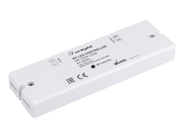 Контроллер SR-1029-CDW (12-24V, 2x5A) (Arlight, IP20 Пластик, 3 года) фото:1