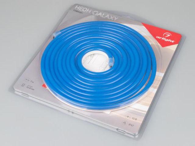 Гибкий неон GALAXY-1608-5000CFS-2835-100 12V Blue (16x8mm, 12W, IP67) (Arlight, 12 Вт/м, IP67) фото:4
