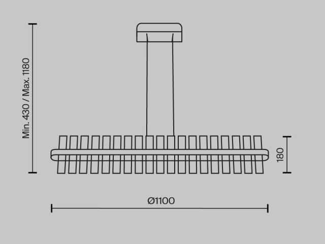 Подвесной светильник Maytoni MOD173PL-L48BS3K фото:6