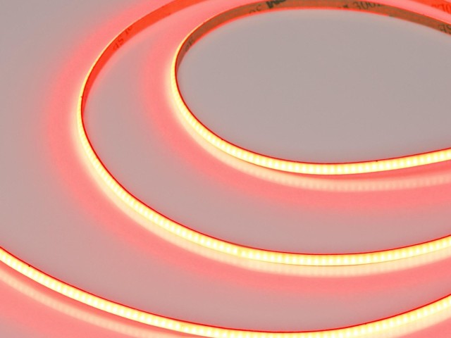 Лента COB-X480-4mm 24V Red (4 W/m, IP20, 5m) (Arlight, -) фото:2