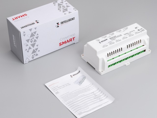 INTELLIGENT ARLIGHT Сплиттер SMART-DMX512-306-72-DIN (12-48V, 2-in, 6-out, RS-485) (IARL, IP20 Металл, 5 лет) фото:4