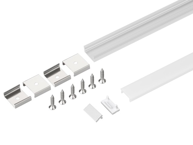 Профиль с экраном SL-SLIM-H7-2000 ANOD+OPAL (Arlight, Алюминий) фото:10