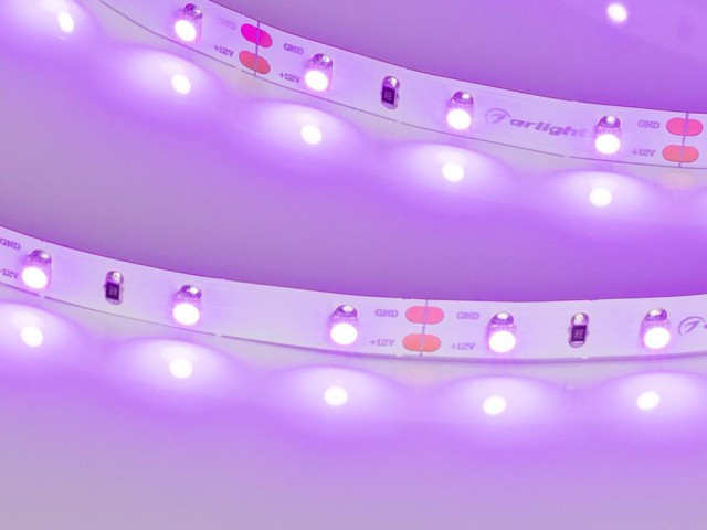Лента RT-A60-8mm 12V Pink (4.8 W/m, IP20, 2835, 5m) (Arlight, 4.8 Вт/м, IP20) фото:8